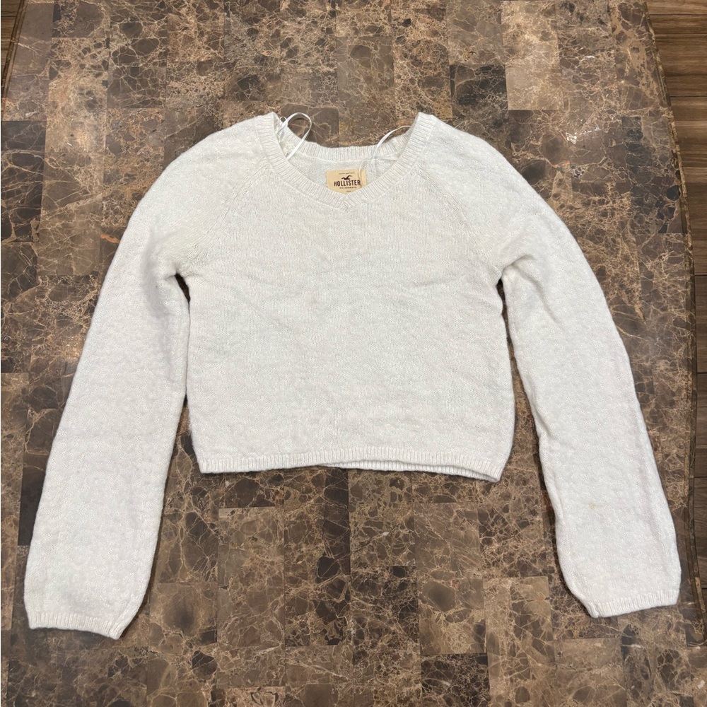 Hollister Ivory Knit Top